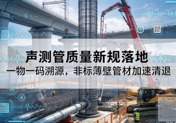 二道声测管质量新规落地，一物一码溯源，非标薄壁管材加速清退